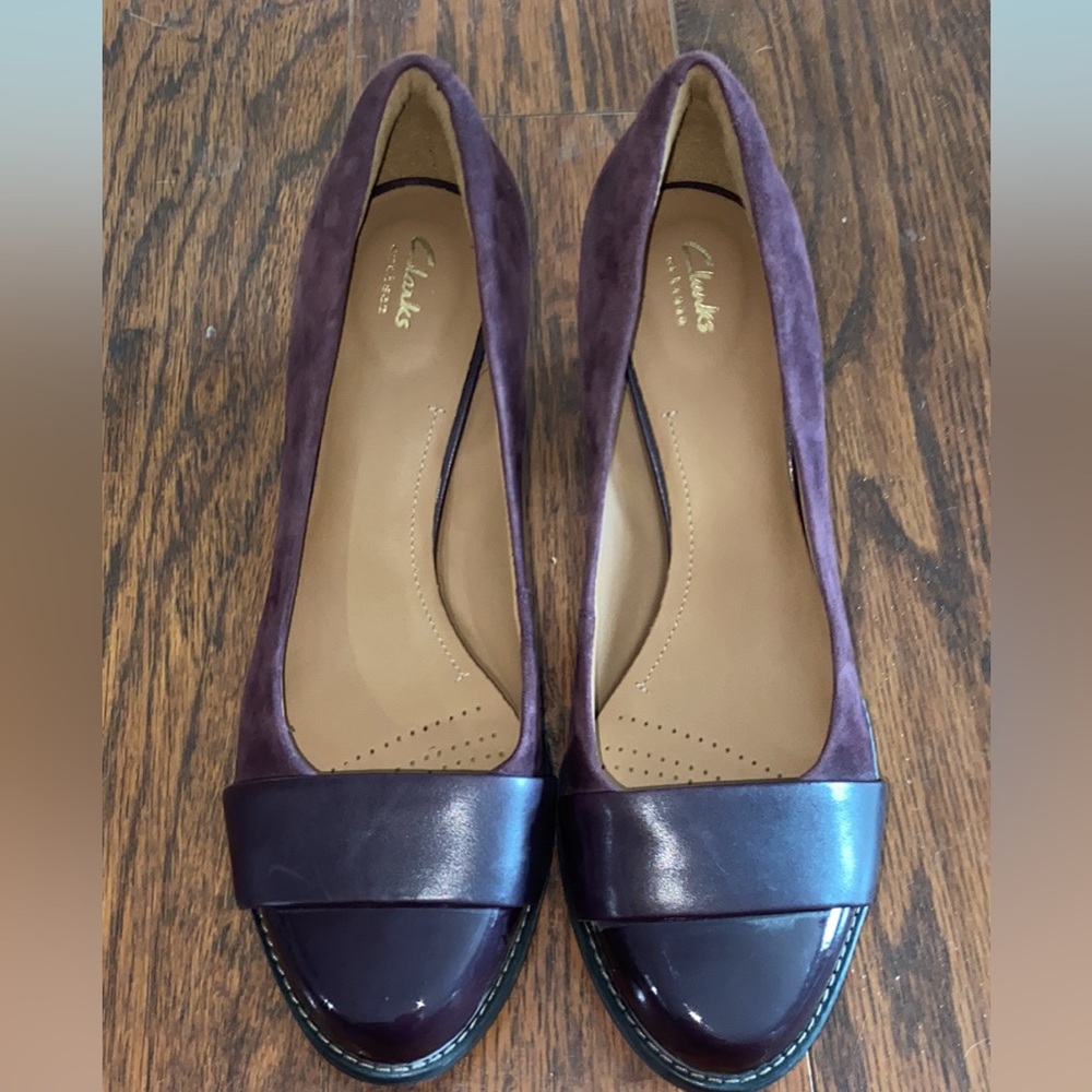 Purple Professional Suede Heels